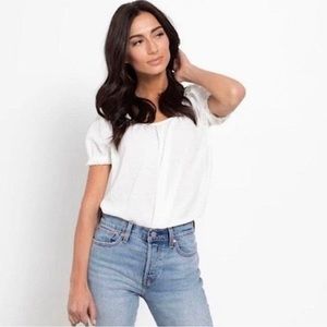 Madewell Textured Peasant Top